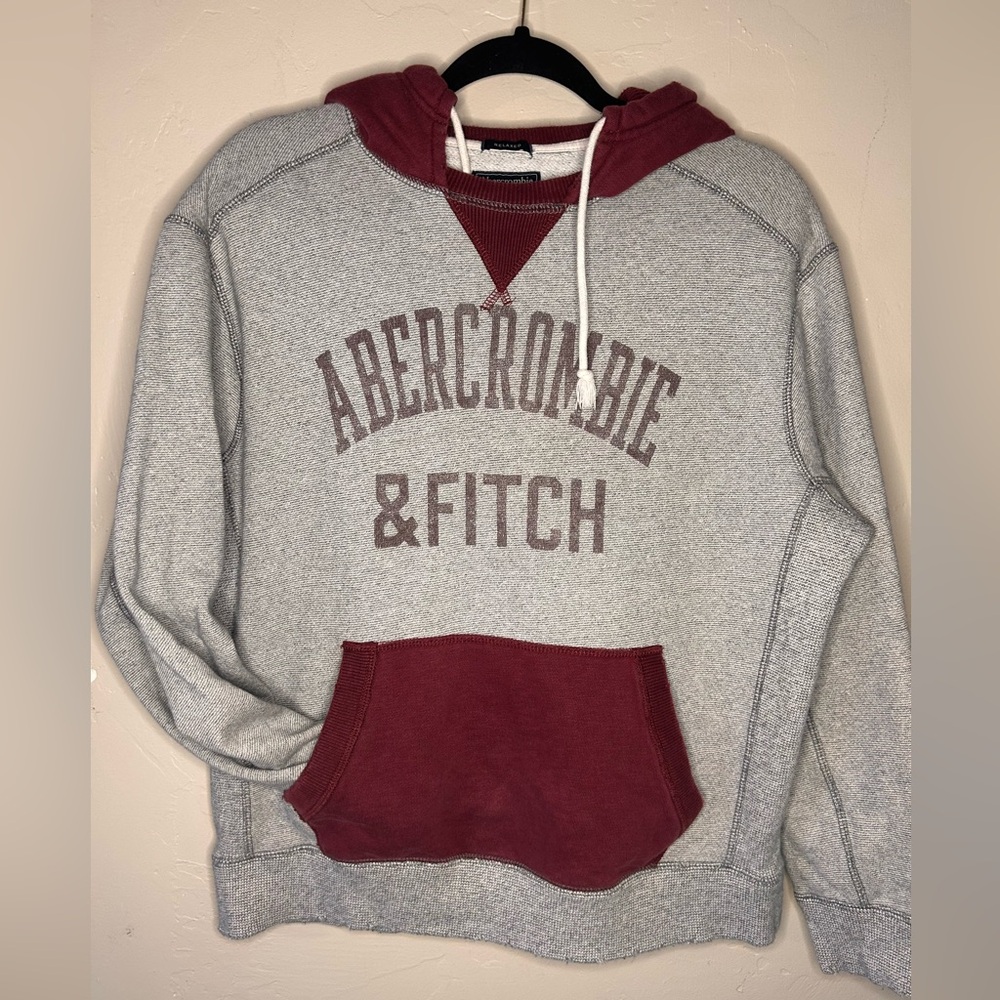 Abercrombie & Fitch Trendy‎ Sweatshirt Reconstructed Logo Hoodie Size XS